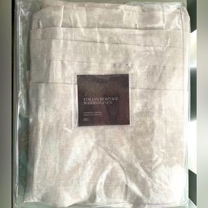 NWT Restoration Hardware RH ITALIAN HERITAGE WASHED LINEN SHOWER CURTAIN 72x84